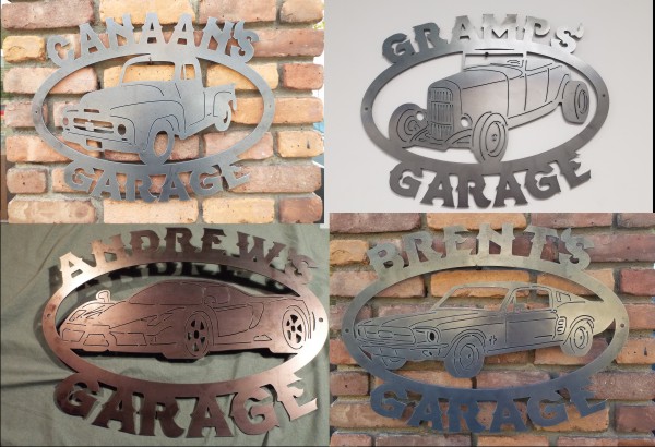 Metal Garage Sign