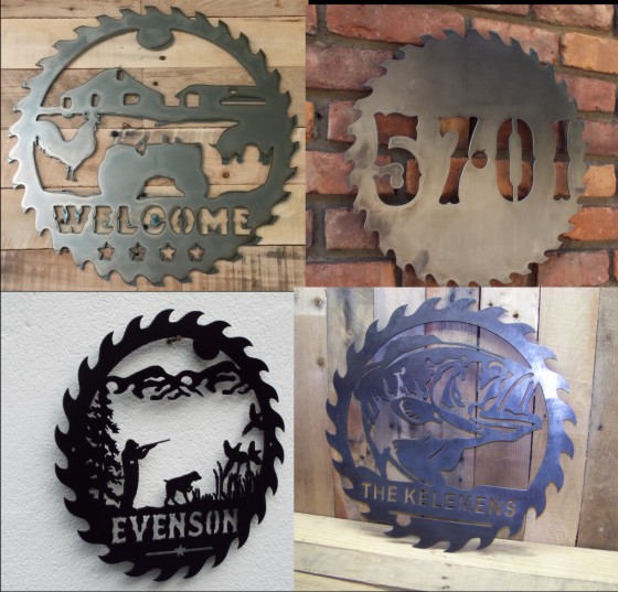 Metal Saw Blade Signs