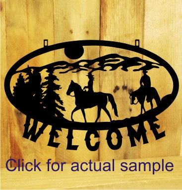 Metal Cut Ranch Sign